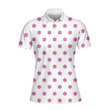 Par Pink Flower Polo Shirt