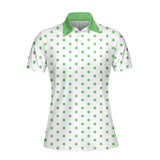 Ponytail Green Polka Dot Polo Shirt